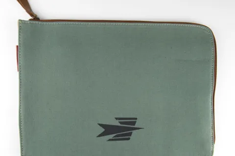 Porte-documents kaki