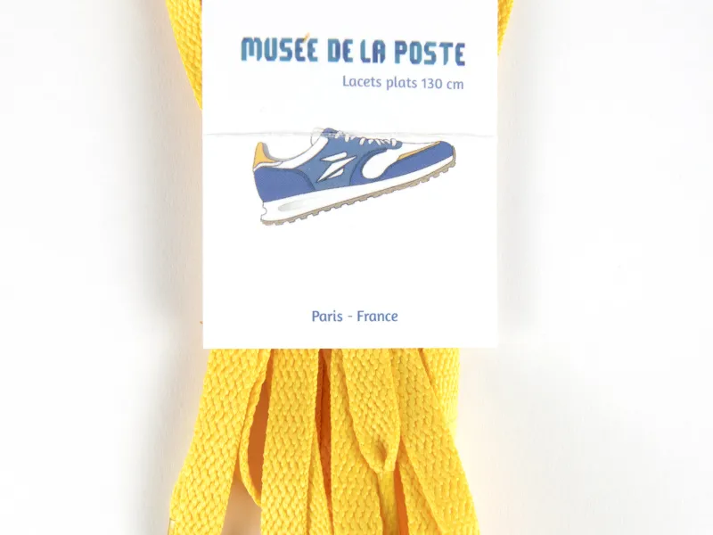 Vue 1 – Lacets plats jaune